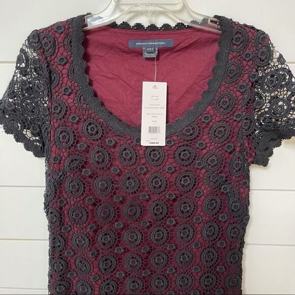 NWT FRENCH CONNECTION USA Hope Lace Dress size 4 - Picture 10 of 12